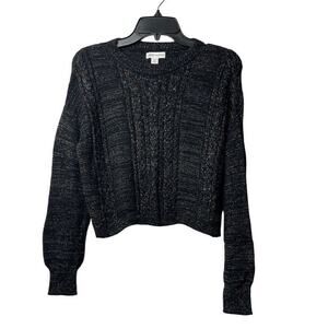 Harper Canyon Girls Sparkle Metallic Cable Knit Sweater Size‎ Medium 8/10